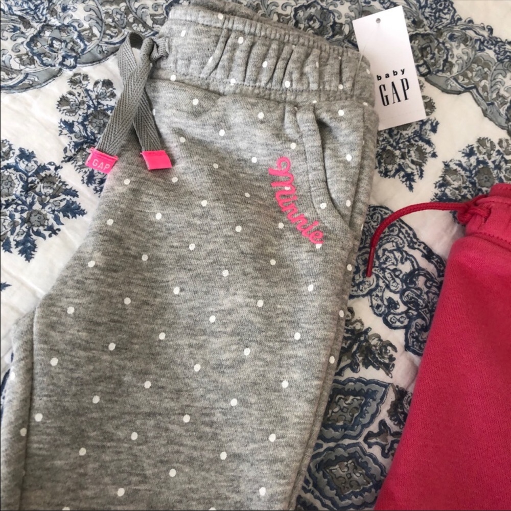 Baby Gap Minnie Mouse Joggers SET 18-24M Pants NWT - Picture 5 of 7
